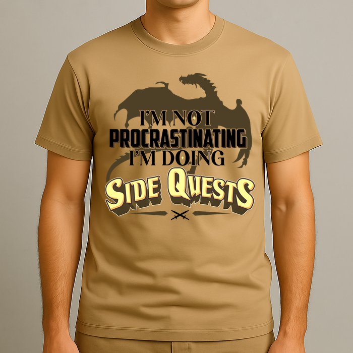 Funny I'm Not Procrastinating I'm Doing SIde Quest Dungeon And Dragons Fan T-Shirt