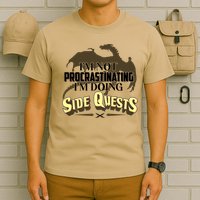 Funny I'm Not Procrastinating I'm Doing SIde Quest Dungeon And Dragons Fan T-Shirt