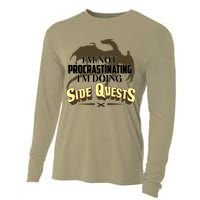 Funny I'm Not Procrastinating I'm Doing SIde Quest Dungeon And Dragons Fan Cooling Performance Long Sleeve Crew