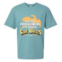 Funny I'm Not Procrastinating I'm Doing SIde Quest Dungeon And Dragons Fan Sueded Cloud Jersey T-Shirt