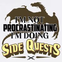 Funny I'm Not Procrastinating I'm Doing SIde Quest Dungeon And Dragons Fan Garment-Dyed Sweatshirt