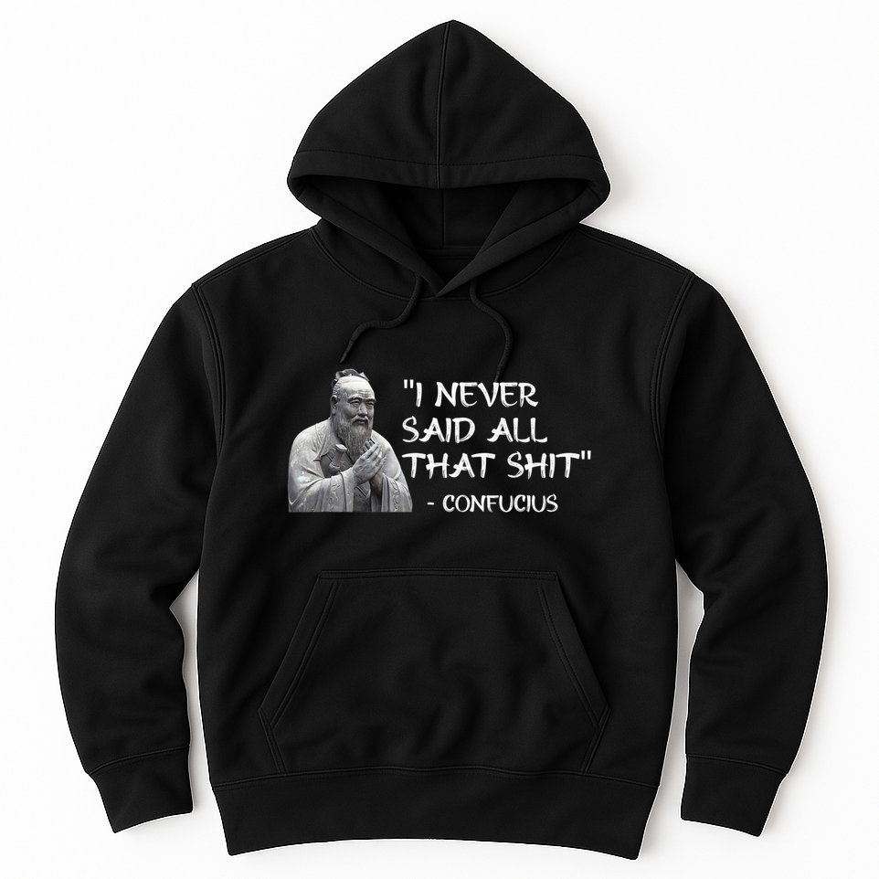 Funny I Never Said All That Shit Confucius Hoodie