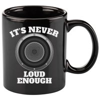 Funny It's Never Loud Enough Car Audio Subwoofer Gift 11oz C Handle Ceramic Mug
