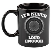 Funny It's Never Loud Enough Car Audio Subwoofer Gift 11oz C Handle Ceramic Mug