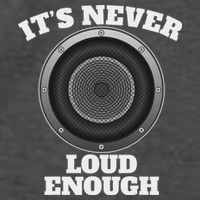 Funny It's Never Loud Enough Car Audio Subwoofer Gift Vector Backpack