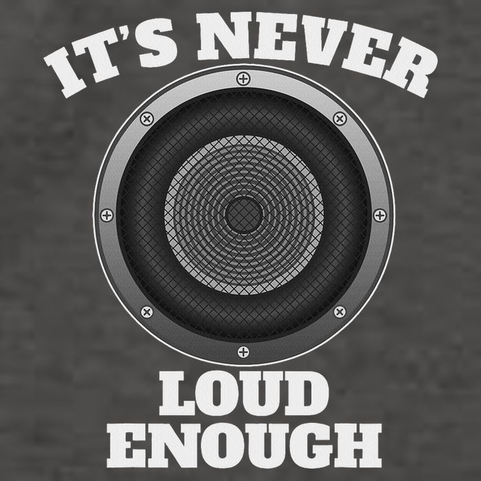 Funny It's Never Loud Enough Car Audio Subwoofer Gift Vector Backpack