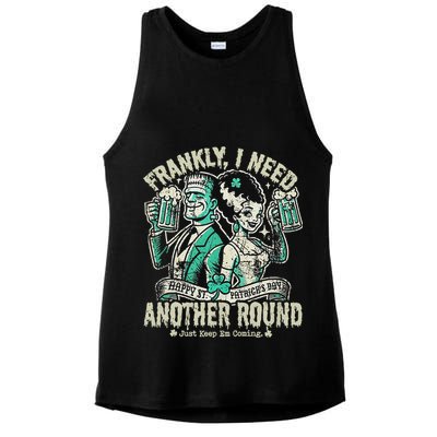 Frankly I Need Another Round Drinking Ladies PosiCharge Tri-Blend Wicking Tank