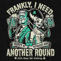 Frankly I Need Another Round Drinking Ladies PosiCharge Tri-Blend Wicking Tank