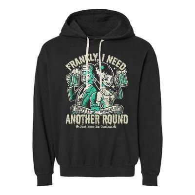 Frankly I Need Another Round Drinking Garment-Dyed Fleece Hoodie