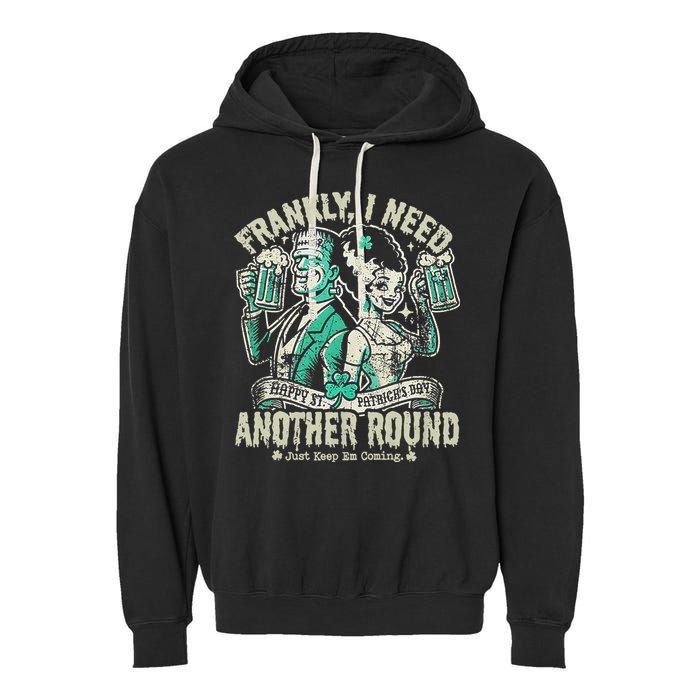 Frankly I Need Another Round Drinking Garment-Dyed Fleece Hoodie