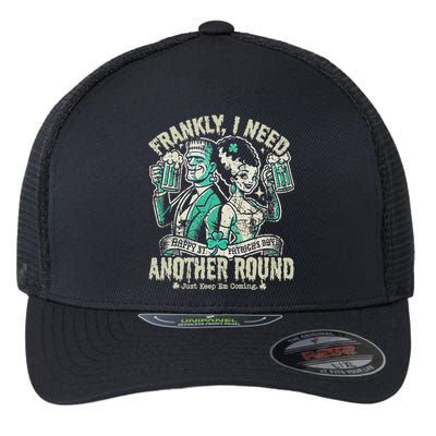 Frankly I Need Another Round Drinking Flexfit Unipanel Trucker Cap
