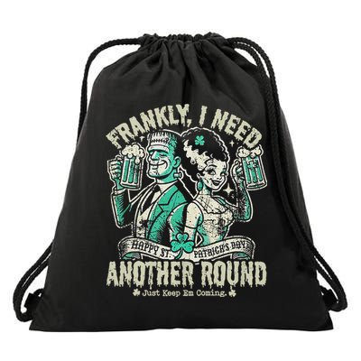 Frankly I Need Another Round Drinking Drawstring Bag