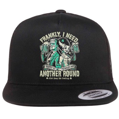 Frankly I Need Another Round Drinking Flatbill Hat