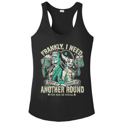 Frankly I Need Another Round Drinking Ladies PosiCharge Competitor Racerback Tank