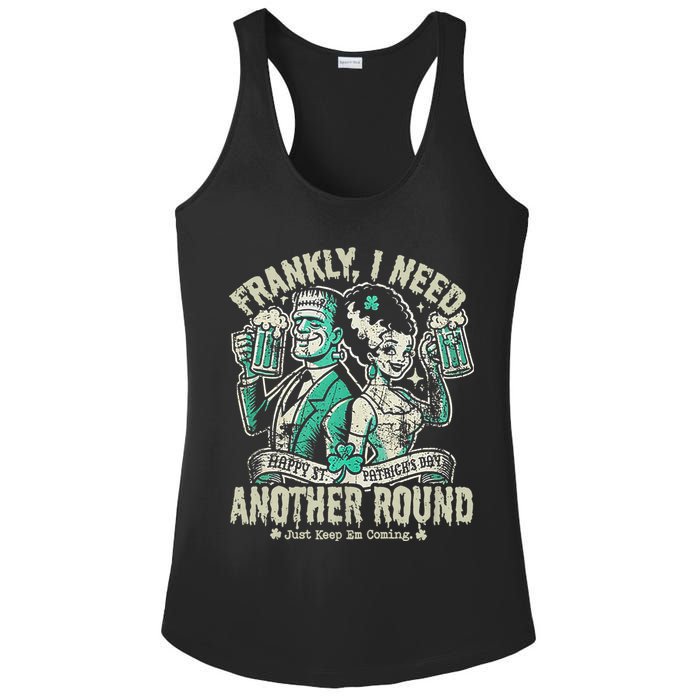 Frankly I Need Another Round Drinking Ladies PosiCharge Competitor Racerback Tank
