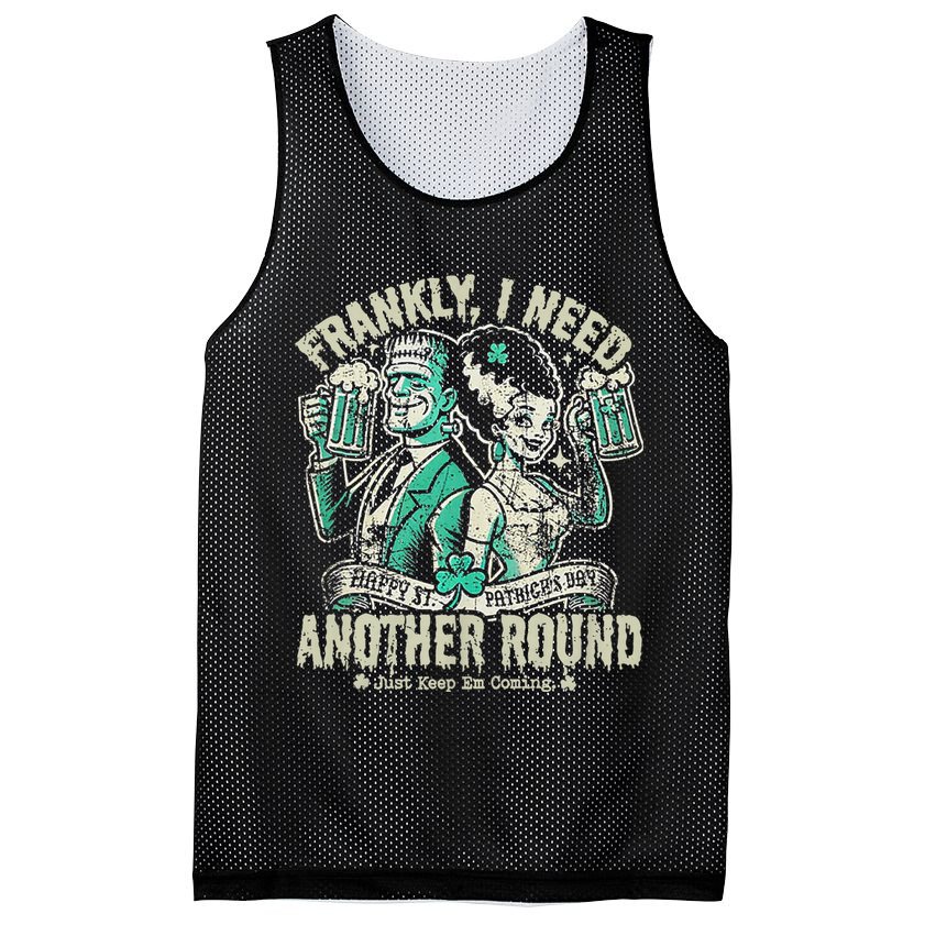 Frankly I Need Another Round Drinking Mesh Reversible Basketball Jersey Tank