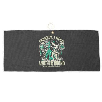 Frankly I Need Another Round Drinking Large Microfiber Waffle Golf Towel