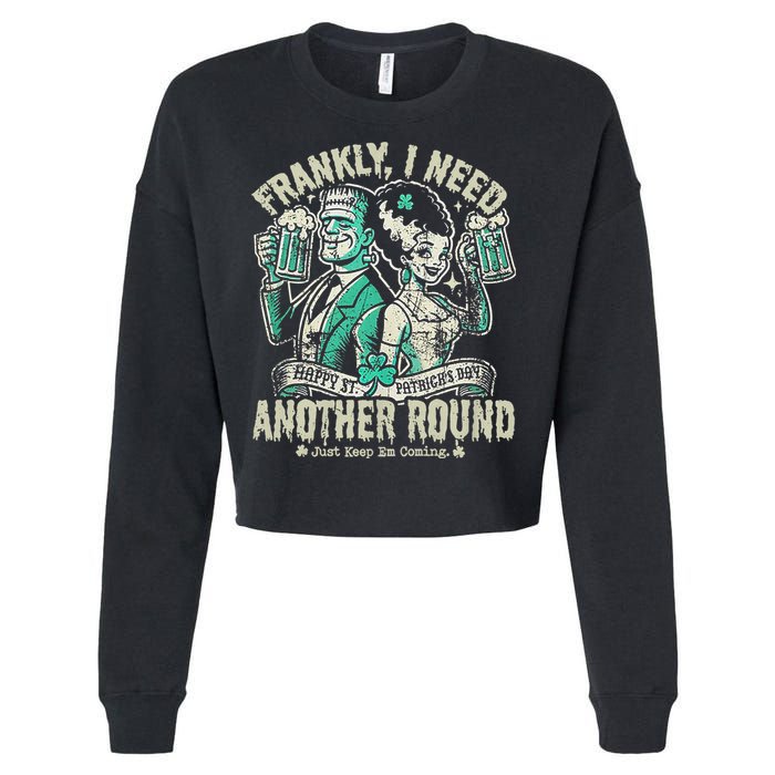Frankly I Need Another Round Drinking Cropped Pullover Crew