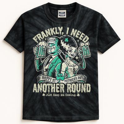 Frankly I Need Another Round Drinking Kids Tie-Dye T-Shirt