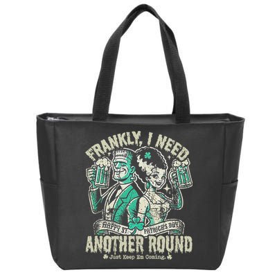 Frankly I Need Another Round Drinking Zip Tote Bag