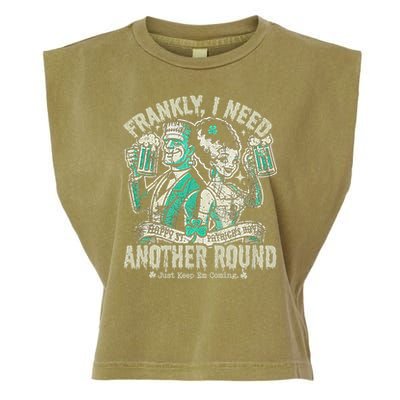 Frankly I Need Another Round Drinking Garment-Dyed Women's Muscle Tee