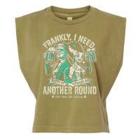 Frankly I Need Another Round Drinking Garment-Dyed Women's Muscle Tee