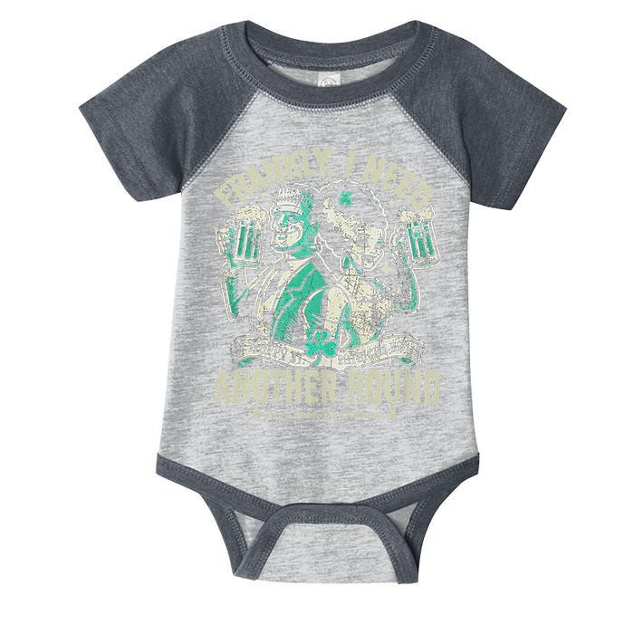Frankly I Need Another Round Drinking Infant Baby Jersey Bodysuit