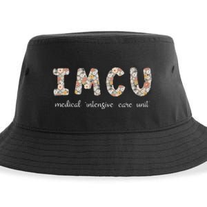 Floral Imcu Nurse Intermediate Care Unit Nurse Appreciation Sustainable Bucket Hat