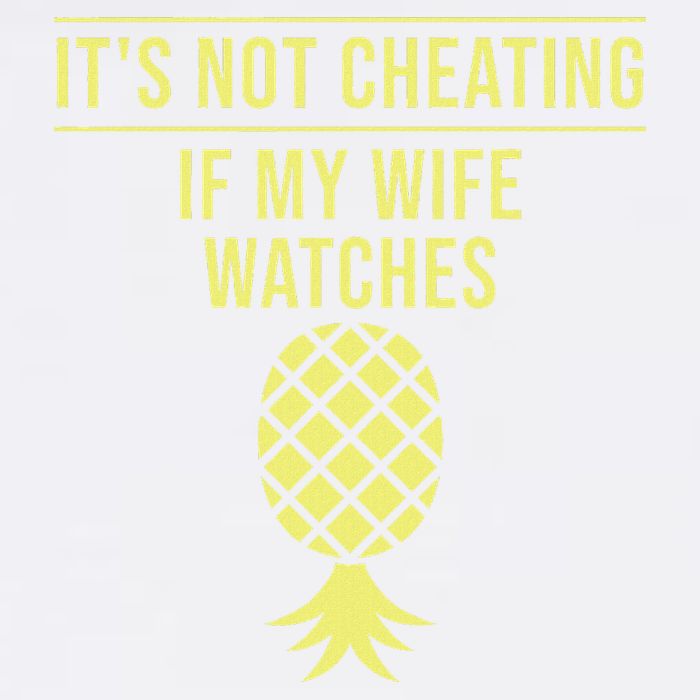 Funny ItS Not Cheating If My Wife Watches Gift Husbands Button