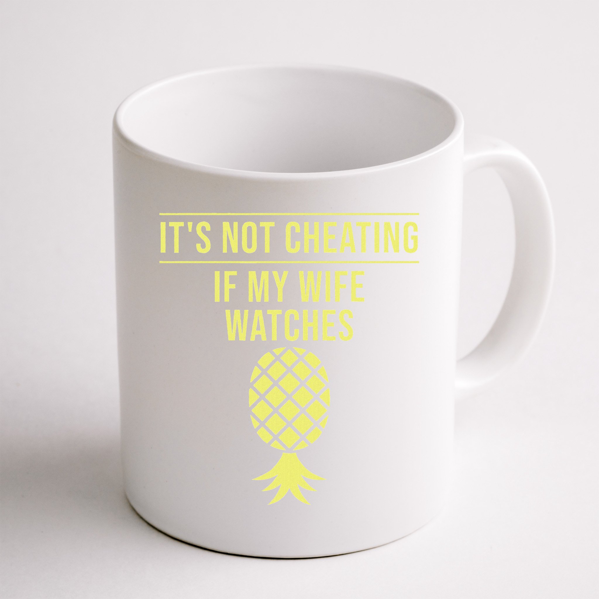 Funny ItS Not Cheating If My Wife Watches Gift Husbands Mug