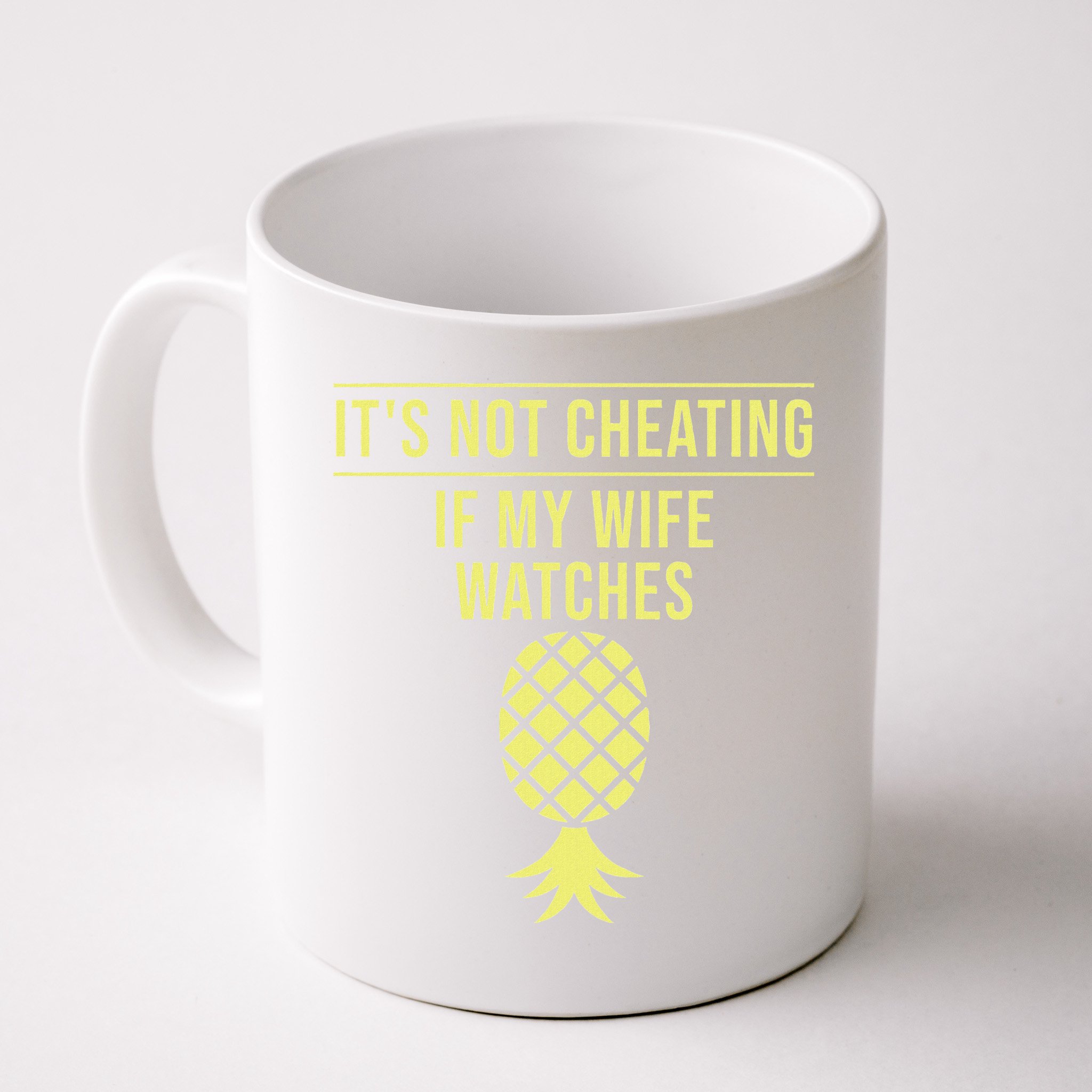 Funny ItS Not Cheating If My Wife Watches Gift Husbands Mug