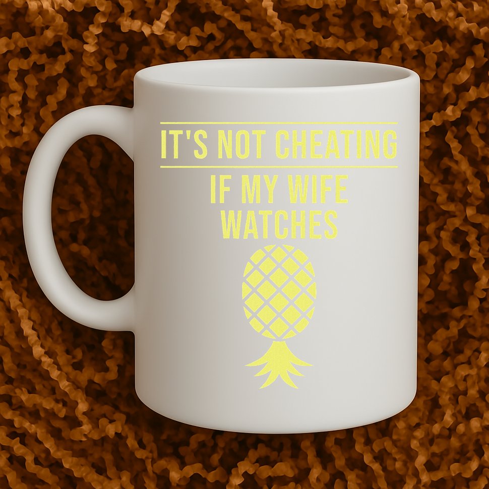 Funny ItS Not Cheating If My Wife Watches Gift Husbands Mug
