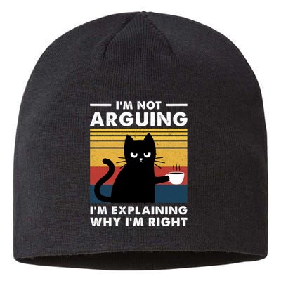 Funny I'm Not Arguing I'm Just Explain Why I'm Right Sustainable Beanie