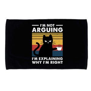 Funny I'm Not Arguing I'm Just Explain Why I'm Right Microfiber Hand Towel