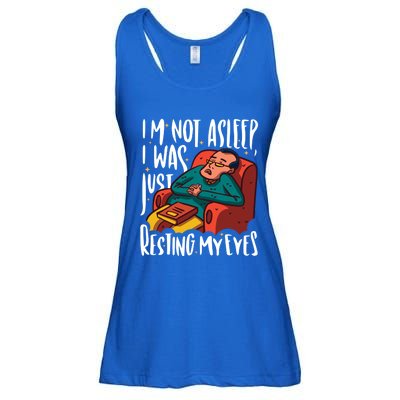 Funny I'm Not Sleeping I Was Just Resting My Eyes Gift Ladies Essential Flowy Tank