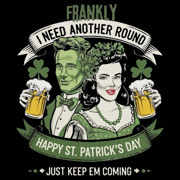 Frankly I Need Another Round Drinking Funny Flat Bill Trucker Hat