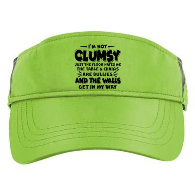 Funny I'm Not Clumsy Adult Drive Performance Visor