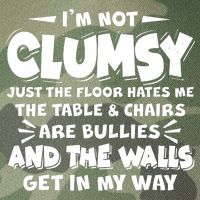 Funny I'm Not Clumsy Legacy Tie Dye Trucker Hat