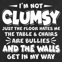 Funny I'm Not Clumsy 7 Panel Mesh Trucker Snapback Hat