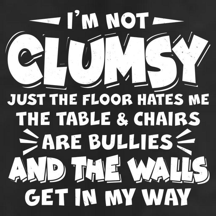Funny I'm Not Clumsy 7 Panel Mesh Trucker Snapback Hat