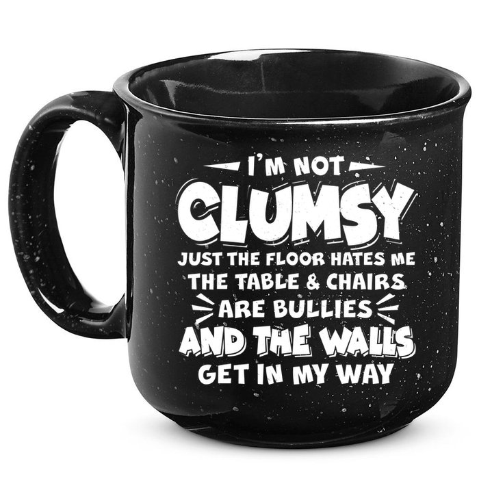Funny I'm Not Clumsy 15oz Campfire Ceramic Mug