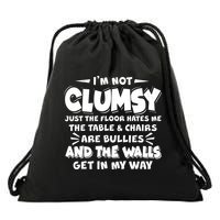 Funny I'm Not Clumsy Drawstring Bag
