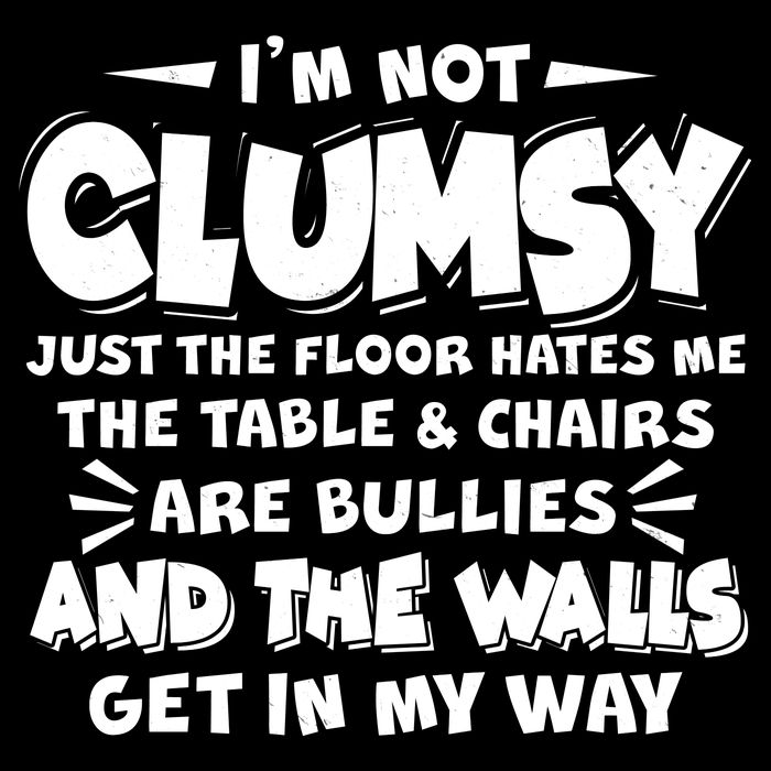 Funny I'm Not Clumsy Wool Snapback Cap