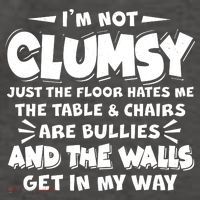 Funny I'm Not Clumsy Vector Backpack