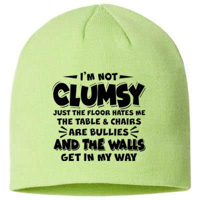 Funny I'm Not Clumsy Sustainable Beanie