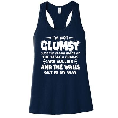 Funny I'm Not Clumsy Women's Racerback Tank