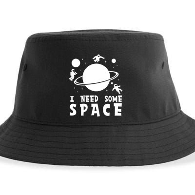 Funny I Need Some Space Kids Space Lover Space Sustainable Bucket Hat