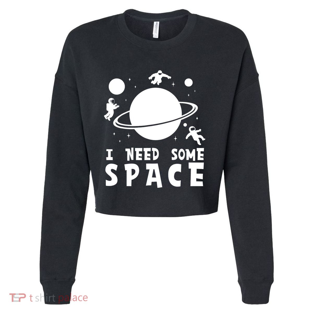Funny I Need Some Space Kids Space Lover Space Cropped Pullover Crew