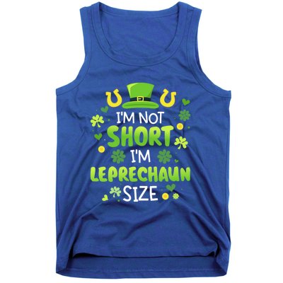 Funny I'm Not Short I'm Leprechaun Size For St Patricks Day Gift Tank Top