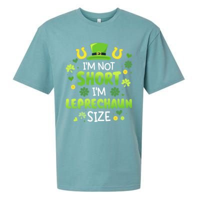 Funny I'm Not Short I'm Leprechaun Size For St Patricks Day Gift Sueded Cloud Jersey T-Shirt